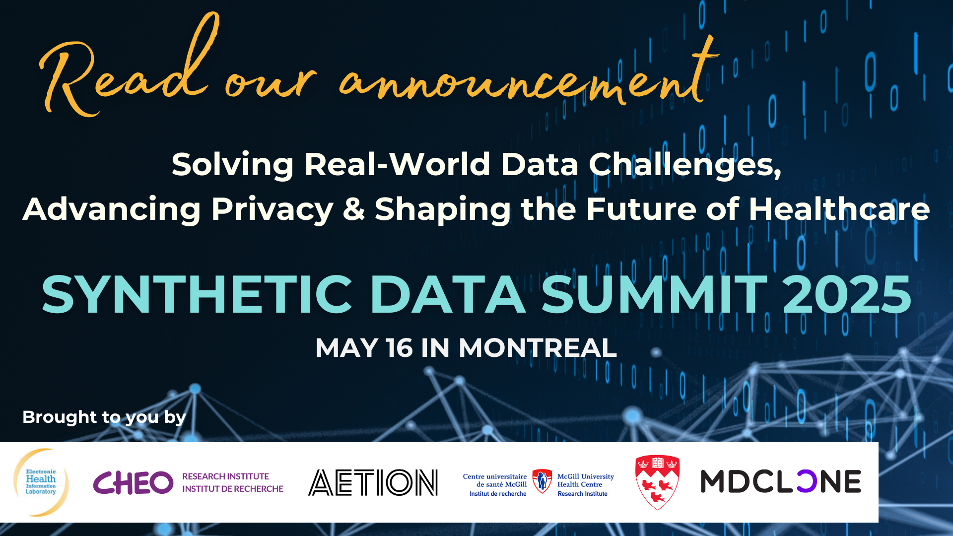 Synthetic Data Summit 2025: Solving Real-World Data Challenges, Advancing Privacy, and Shaping the Future of Healthcare